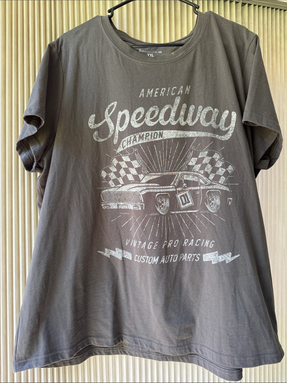 American Speedway Champion Graphic Tee - Charcoal Gray